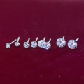 wholesale S925 silver stud earrings for women, minimalist niche design, high-end mini diamond stud earrings, wholesale E1139-0-0