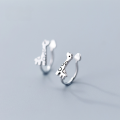 wholesale S925 Sterling Silver Giraffe Christmas Sweet No-Piercing Animal Ear Clips Ear Jewelry G1202-0-0
