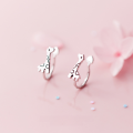wholesale S925 Sterling Silver Giraffe Christmas Sweet No-Piercing Animal Ear Clips Ear Jewelry G1202-0-2