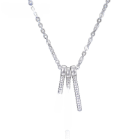 wholesale Metal S925 Silver Women's Short Necklace Choker Simple Sweet and Fresh Chain Set Wholesale-Necklace 925 Silver