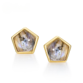 wholesale 925 Sterling Silver Creative Geometric Square Stud Earrings with Labradorite, Minimalist and Fashionable Weekly Earrings Direct from Manufacturer-0-0