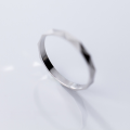 wholesale S925 silver ring for women, Japanese and Korean style minimalist and fresh, smooth triangular fashion cut, elegant ring for women J5577-0-4