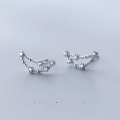 wholesale Metal S925 stud earrings for women, Korean-style minimalist and fresh, with diamond accents, twelve zodiac signs, sweet and fashionable ear jewelry G2096-0-14