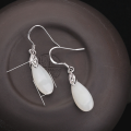 wholesale 925 Silver with Certificate Hetian Jade Earrings, New Chinese Style National Trend Palace Ancient Hanfu Earrings, Waterdrop Jade Ear Accessories-0-5