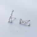 wholesale Metal S925 stud earrings for women, Korean-style minimalist and fresh, with diamond accents, twelve zodiac signs, sweet and fashionable ear jewelry G2096-0-8