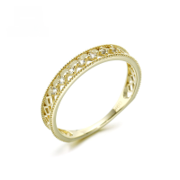 wholesale 9K Gold Japanese VA Jewelry Natural White Topaz Fashion OL Elegant Ring for Women, Yili New Style-VA Square Topaz Ring 9K 10#