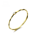 wholesale 9K Gold, 14K Gold Japanese Light Luxury Jewelry, Minimalist Ripple Commute Ultra-Thin and Exquisite Women's Ring-0-0