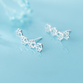 wholesale S925 Sterling Silver Stud Earrings for Women, Korean Style Minimalist Cute and Fresh Animal Dog Paw, Girly Hollow-Out Ear Accessories G2222-0-3