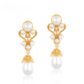 wholesale 10K Gold Plated S925 Sterling Silver Japanese & Korean Light Luxury Vintage Pearl Earrings for Women, Fashion OL Earrings, Dropshipping-0-0