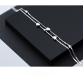 wholesale Sterling Silver S925 Women's Bracelet Korean Style Simple and Fashionable Double Layer Sweet Heart Jewelry S3197-0-2