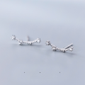 wholesale Metal S925 stud earrings for women, Korean-style minimalist and fresh, with diamond accents, twelve zodiac signs, sweet and fashionable ear jewelry G2096-0-16