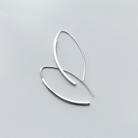 wholesale Sterling Silver S925 Women's Korean Style Minimalist One-Bar Ear Cuff Elegant U-Shaped Ear Jewelry G2418-S925 silver pair gold model 925 silver
