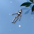 wholesale S925 Sterling Silver Nalan Women's Korean Fashion Retro Robot Personality Minimalist Collarbone Pendant D5767-0-2