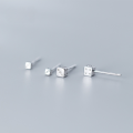 wholesale S925 Sterling Silver Naer Small and Cute Dice Square Stud Earrings Korean Style Fresh and Minimalist G3476-0-0