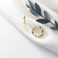 wholesale Metal Material S925 Moebius Knot Short Hoop Earrings for Women Trendy Line Ear Accessories G1392-0-2
