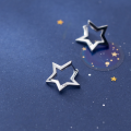 wholesale Sterling Silver Korean-style Small Star Ear Clasp Fresh and Unique Student Earrings Simple and Sweet Ear Accessories G3744-0-0