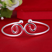 wholesale S990 Silver Wukong's Headband Silver Adjustable Open Bangle Fashionable and Versatile Trendy Jewelry-990 silver bracelet about 15.7 grams 990 pure silver