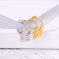 wholesale S925 Sterling Silver Fashion Rhinestone Round Hoop Ear Clasp, Korean Style Ins Wind Zirconia Trendy Ear Jewelry-0-2
