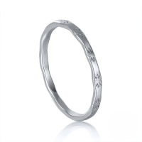 wholesale Ins925 Sterling Silver Exquisite Sun Retro Ring, Creative Minimalist Design For Trendsetters-Platinum No. 7