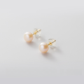 wholesale S925 Silver Ear Studs Women Korean Style Small Fresh Pearl Earrings Simple and Elegant for Pierced Ears Dainty and Delicate G3079-0-18