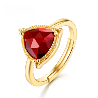 wholesale Sterling Silver Vintage Bohemian Ring Mozambique Garnet Minimalist Dainty Ring for Women-Red Pomegranate (clearance products are not refundable or exchangeable unless there is a quality issue. Please do not purchase if you mind)