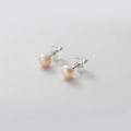 wholesale S925 Silver Ear Studs Women Korean Style Small Fresh Pearl Earrings Simple and Elegant for Pierced Ears Dainty and Delicate G3079-0-17