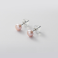 wholesale S925 Silver Ear Studs Women Korean Style Small Fresh Pearl Earrings Simple and Elegant for Pierced Ears Dainty and Delicate G3079-0-27