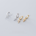 wholesale S925 silver ear studs, women's Korean-style fashionable and elegant full-diamond cross stud earrings with a fresh and delicate design G5565-0-0
