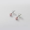 wholesale S925 Silver Ear Studs Women Korean Style Small Fresh Pearl Earrings Simple and Elegant for Pierced Ears Dainty and Delicate G3079-0-25