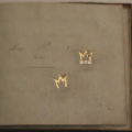 wholesale 9K Gold Korean K Gold Wholesale Mini Crown Zircon Inlaid Cute Popular Japanese and Korean Student All-Match Earrings-0-3