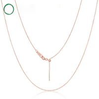 wholesale 925 Silver Adjustable Silicone Bead Chain Cross Pendant Necklace for Women Wholesale from Manufacturer-White Gold (420MM Necklace)  N005209