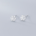 wholesale S925 Sterling Silver Fresh and Artistic Christmas-style Diamond-inlaid Snowflake Stud Earrings, Delicate and Elegant for Students G5821-0-2