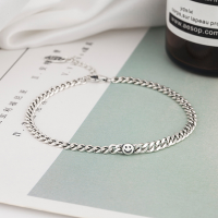 wholesale 925 Sterling Silver Women's Bracelet, Stylish Smile Whip Retro Bracelet, Fashionable and Elegant Student-YS002 / Approx. 5.3g  925 silver