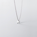 wholesale S925 Sterling Silver Cute and Sweet Minimalist Five-Point Star Pendant Necklace for Women, Korean Style D7027-0-2