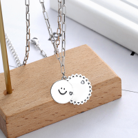 wholesale 925 Sterling Silver Metal, Smile Sun Pendant Circular Vintage Fashion European and American Style Dongdaemun Jewelry-YL069/approx. 8.2g 925 silver