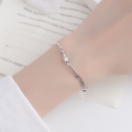 wholesale S925 Sterling Silver Lucky Star Bracelet for Women Korean Style Minimalist Handmade Jewelry Couple Accessories Factory Wholesale-0-2
