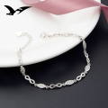 wholesale S925 silver fashion accessories diamond-inlaid infinite love bracelet women's bangle silver jewelry factory live wholesale-0-3