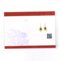 wholesale Vintage Chinese style 925 gold-plated silver feather inlaid with Hetian jadeite waterdrop earrings with certificate-0-5