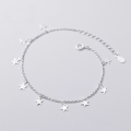 wholesale S925 Silver Women's Korean-style Minimalist Smooth Five-pointed Star Elegant Star Jewelry S3900-0-0