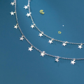wholesale S925 Silver Women's Korean-style Minimalist Smooth Five-pointed Star Elegant Star Jewelry S3900-0-3