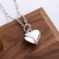 wholesale S925 Sterling Silver Heart Pendant Necklace Accessories Simple Jewelry for Women Direct from Manufacturer-0-3