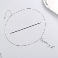 wholesale 14K White Gold Discount Jewelry Cross Flower-Patterned Bare Chain Accessory Necklace for Women Direct Wholesale-1.0mm>14k