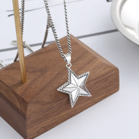 wholesale S925 Sterling Silver Multi-layer Heart Pendant Necklace, Antique Silver Oxidized Finish, Red Tide Jewelry-YL073/approx. 9.5g 925 silver