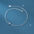 wholesale S925 Silver Nalan Korean Style Small Fresh Minimalist Single Diamond Bracelet Fashion Sweet Hand Accessory S4011-0-3