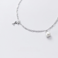 wholesale S925 Silver Cross-Border Item Jewelry Demon Eye Inlaid Diamond Pendant Collarbone Necklace for Women with Zirconia Gold Color Set Chain-Fashion necklace set [S925 silver]