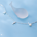 wholesale S925 Silver Nalan Bracelet for Women, Korean Style Fashion Small Fresh Dolphin Starfish Elegant Pearl Hand Accessory S3930-0-2