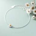 wholesale 925 Silver Sweet Summer Daisy Bracelet for Women, Korean Style Internet-Famous Fresh and Delicate Flower Bracelet S2631-0-3
