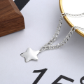 wholesale S925 Sterling Silver Korean Dongdaemun Trendy New Star Pendant Necklace for Women Versatile Accessory-0-2