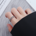 wholesale S925 Sterling Silver Direct-from-Factory Retro New Style Adjustable Chain Ring for Women, Fashionable and Unique Hand Jewelry-0-1