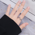wholesale S925 Sterling Silver Arrowhead Ring Cupid's Arrow Couple Ring Minimalist Arrow Fashion Student Silver Jewelry-0-2